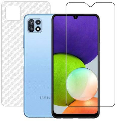 VIGHNAD Front and Back Tempered Glass for Samsung Galaxy F42(Pack of 2)