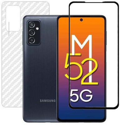 VIGHNAD Front and Back Tempered Glass for Samsung Galaxy M52(Pack of 2)