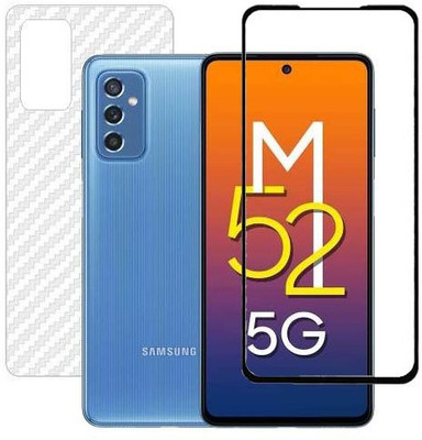 VIGHNAD Front and Back Tempered Glass for Samsung Galaxy M52(Pack of 2)