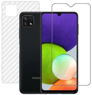 VIGHNAD Front and Back Tempered Glass for Samsung A22 5G(Pack of 2)