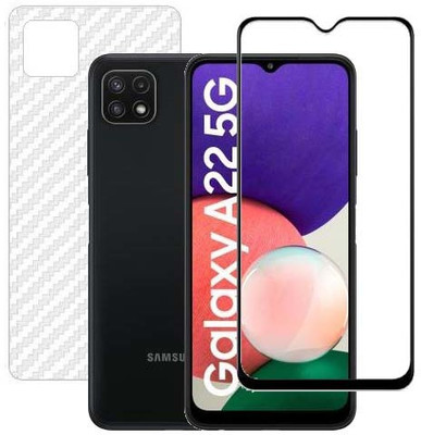 VIGHNAD Front and Back Tempered Glass for Samsung A22 5G(Pack of 2)