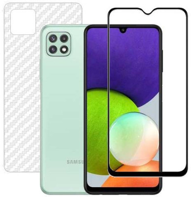 VIGHNAD Front and Back Tempered Glass for Samsung A22 5G(Pack of 2)