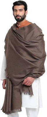 Sprha Wool Solid Men, Women Shawl(Grey)