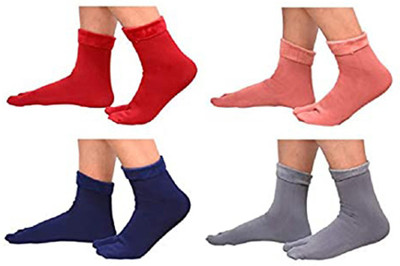 INFISPACE Baby Boys & Baby Girls Solid Ankle Length(Pack of 4)