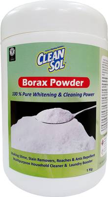cleansol Borax Powder 100% Pure, Whitening, Cleaning, and Bug Repellant and making Toy Slime. Stain Remover