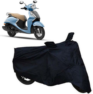 JYENTERPRISES Two Wheeler Cover for Yamaha(Fascino 125 FI, Black)