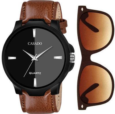 Casado Brown Combo Set of Wayfarer Sunglass and Elegant Watch with Premium Gift Box Packaging Brown Combo Set of Wayfarer Sunglass and Elegant Watch with Premium Gift Box Packaging Analog Watch - For Men Casado Brown Combo Set of Wayfarer Sunglass and Elegant Watch with Premium Gift Box Packaging Brown Combo Set of Wayfarer Sunglass and Elegant Watch with Premium Gift Box Packaging Analog Watch - For Men