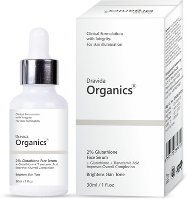 Dravida Organics Glutathione Serum for Fairness Reduce Pigmentation(30 ml)