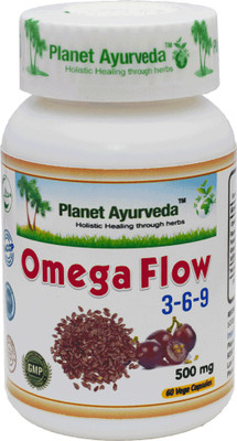 Planet Ayurveda OMEGA FLOW 3-6-9 CAPSULES(60 Capsules)