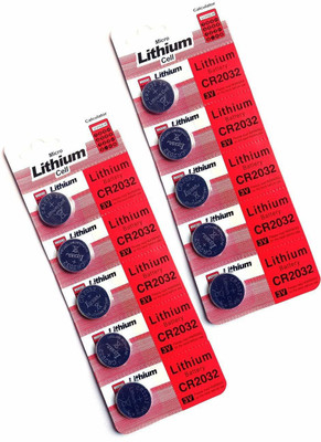 lookat CR2032 General Purpose Micro Lithium Coin Cell  (Pack of 2) 10 Pcs  Battery(Pack of 2)