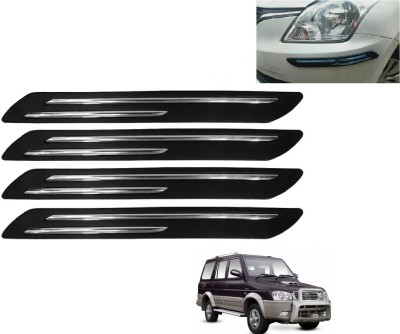 AuTO ADDiCT Stainless Steel, Plastic Car Bumper Guard(Black, Pack of 4, Isuzu, Range Rover Evoque)