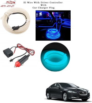 AuTO ADDiCT EL Wire LED Strip Lights for Cars Interior,Neon Ice Blue,5mtrs,Decorative Light,Cold Light,Dashboard Light,Ambience Lamp For Jaguar XJ-Type Car Fancy Lights(Blue)