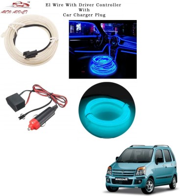 AuTO ADDiCT EL Wire LED Strip Lights for Cars Interior,Neon Ice Blue,5mtrs,Decorative Light,Cold Light,Dashboard Light,Ambience Lamp For Maruti Suzuki Wagonr Old (2000-2010) Car Fancy Lights(Blue)