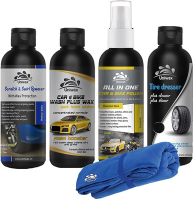 uniwax Liquid Car Polish for Tyres(1000 ml, Pack of 4)
