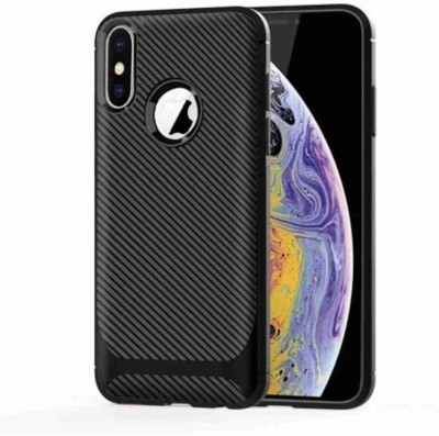 Casehub Back Cover for Apple iPhone X(Black, Camera Bump Protector)