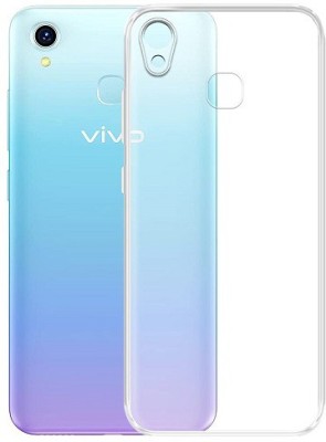 NIMMIKA ENTERPRISES Back Cover for Vivo Y1s 2021(Soft and flexible material | Lightweight and slim | Precise cutouts)(Transparent, Shock Proof, Silicon, Pack of: 1)