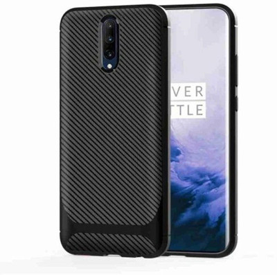 Aaralhub Back Cover for OnePlus 7T Pro(Black, Camera Bump Protector)