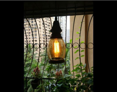 KINIS Pendant Lamp Ceiling Lamp(Brown, Black)