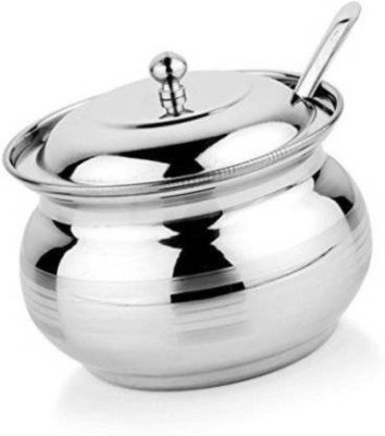 Lipizin Steel Honey Jar  - 200 ml(Silver)
