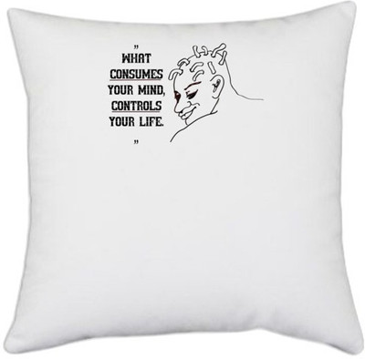 UDNAG Polyester Cushions & Pillows Cover(40.5 cm*40.5 cm, White)