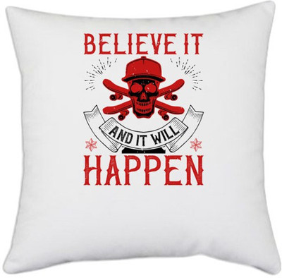 UDNAG Polyester Cushions Cover(40.5 cm*40.5 cm, White)