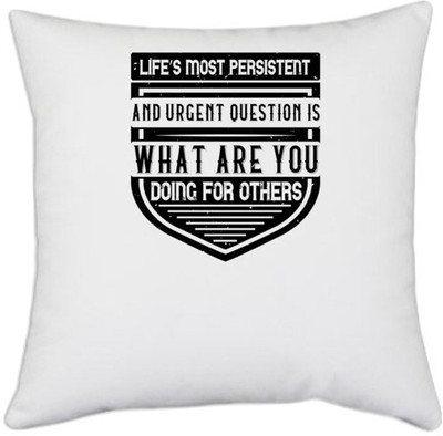 UDNAG Polyester Cushions & Pillows Cover(40.5 cm*40.5 cm, White)