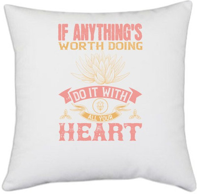 UDNAG Polyester Cushions & Pillows Cover(40.5 cm*40.5 cm, White)