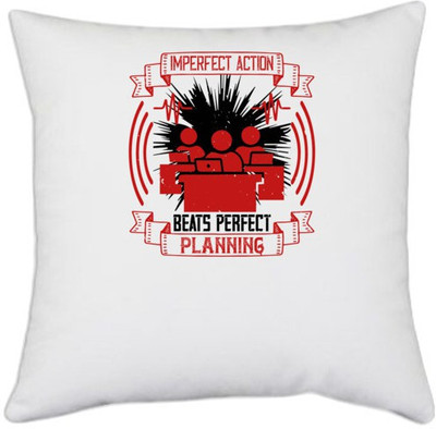 UDNAG Printed Cushions & Pillows Cover(40.5 cm*40.5 cm, White)