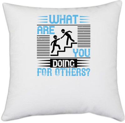 UDNAG Polyester Cushions & Pillows Cover(40.5 cm*40.5 cm, White)
