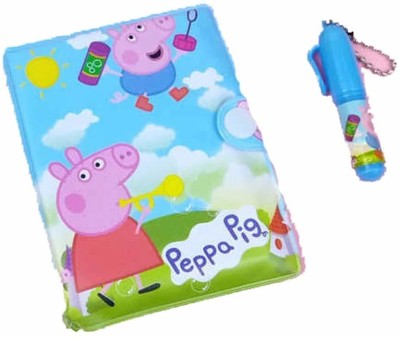 PARTYPLANET Peppa Pig Mini Diary Ruled 40 Pages(Multicolor)