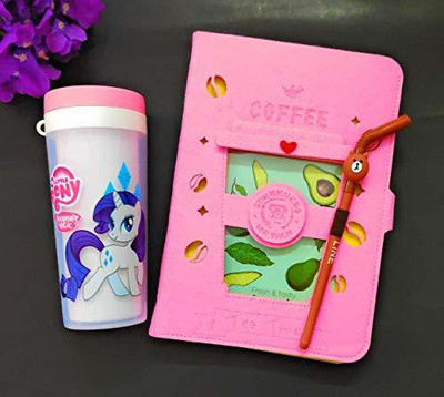 Tera13 unicorn A5 Diary ruled 70 Pages(Multicolor, Pack of 2)