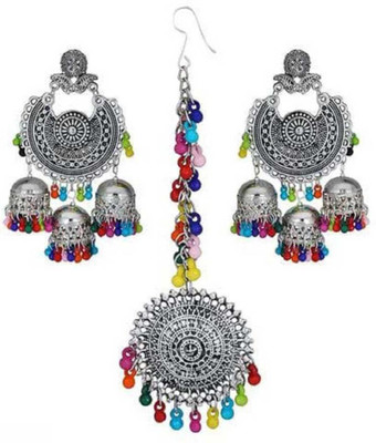 GLOSSARY COLLECTIONS Alloy Sterling Silver Multicolor Jewellery Set(Pack of 1)