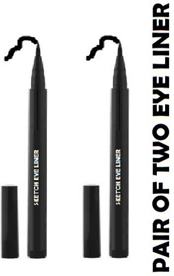 GFSU NEW AND BEST FOR DAILY USE SKETCH EYE MAKE UP SMUDGE PROOF EYE LINER 5 g(BLACK)