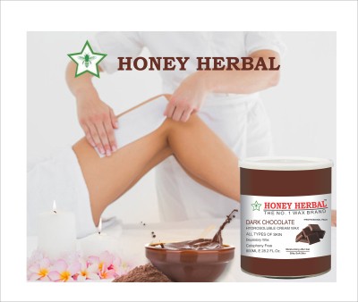 HONEY HERBAL Hydrosoluble Dark CHocolate Cream wax(800gm) Wax(800 g)