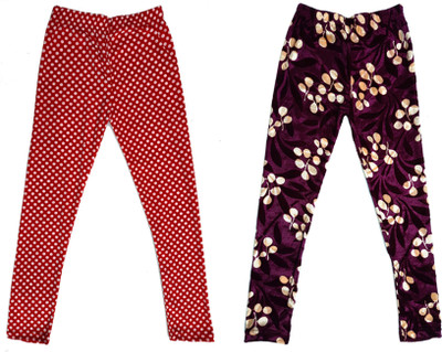 IndiWeaves Indi Legging For Girls(Multicolor Pack of 2)
