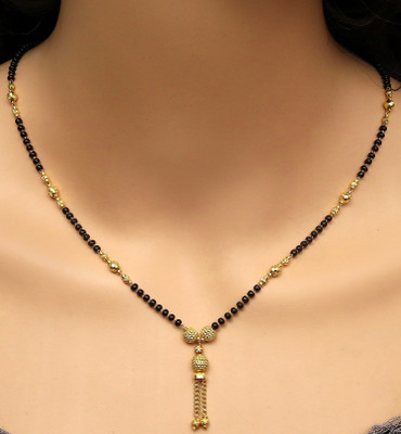 CRAFTSTER Antic stylish gold design mangalsutra for women Alloy Mangalsutra