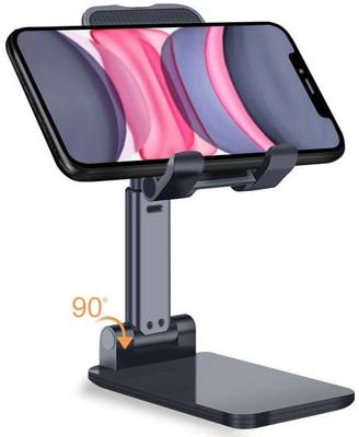 TITTYNO Height Adjustable Mobile Phone Stand for Desk, Fully Foldable Phone Holder, Tablet Stand, Case Friendly Compatible with All Phones Mobile Holder