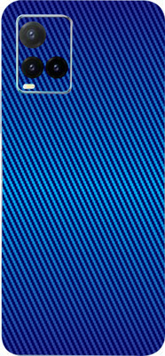 TJ CREATION Vivo Y33s Mobile Skin(Ultra Super Carbon Fiber Blue Skin With High Matte Finish., Mobile Skin (Back+Side+Camera))