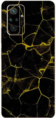 LAMHA Redmi Note 10 Pro Max Mobile Skin(Ultra Super Black Abstract With High Matte Finish.)