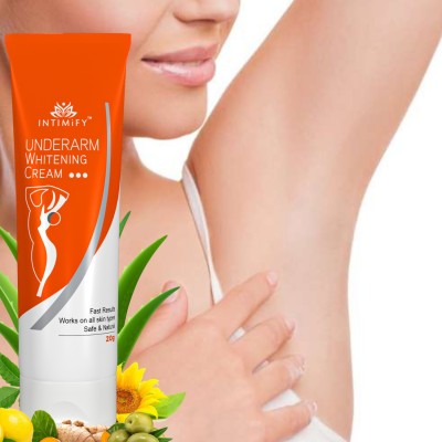 INTIMIFY Underarm Whitening Cream For Lighten and Brighten Skin, Dark Underarm Lightening Cream(20 g)