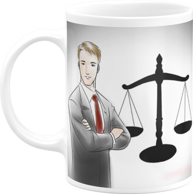 PrintingZone Advocate Lawyer Cup Inspired Designer Microwave Safe (d) Ceramic Coffee Mug(350 ml)