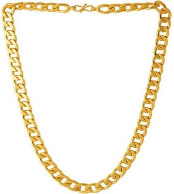 YouthPoint Brass Metal Alloy Gold-plated Stylish golden color linked chain boys girls Men Gold-plated Plated Brass Chain
