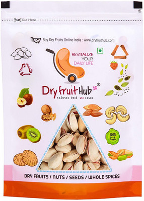 Dry Fruit Hub Californian Roasted Salted Pistachios 1Kg, Pack of 4 ( Each 250gm ) Pistachios(4 x 250 g)