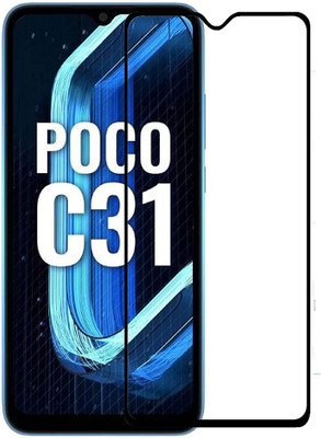 TESPARK Edge To Edge Tempered Glass for Poco C31(Pack of 1)