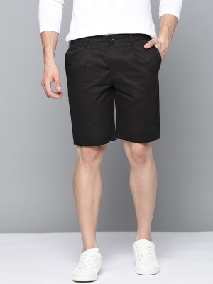 Mast & Harbour Solid Men Black Chino Shorts