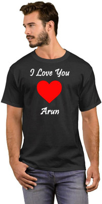 GNS National Printed Men Round Neck Black T-Shirt
