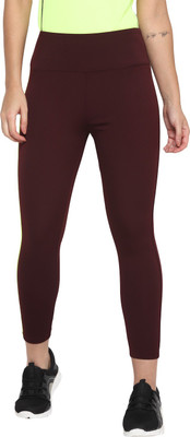 OFF LIMITS Solid Women Maroon Tights
