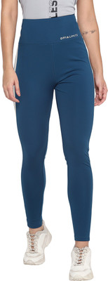 OFF LIMITS Solid Women Blue Tights
