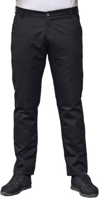 Maleno Slim Fit Men Black Trousers