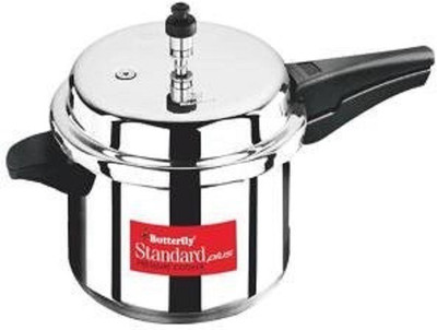 Butterfly STANDARD PLUS 10 L Outer Lid Induction Bottom Pressure Cooker(Aluminium)
